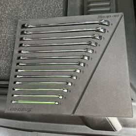 Soexm01fmb Snap-on 13 Piece Metric Flank Drive Plus Combo Wrench Foam Tray Set