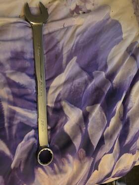 Soexm250b Snap-on Soexm25 25mm Flank Drive Plus 12 Point Combination Wrench Used