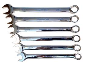 Snap-on Soexm706 6 Piece Metric Flank Drive Plus 12 Point Combo Wrench Set Nice