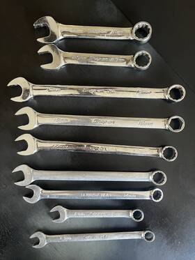 Soexmi7 Snap-on Metric 21-12mm 9 Wrenches Set Different Models