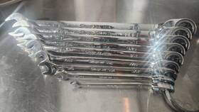 Sosrr707 Snap-on Sae 9 Piece Ratcheting Wrench Set. 3/4 Inch -1/4 7piece Set 2