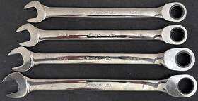 Soxr704a Snap-on Soxr704 13/16-1 Inch 12-point Box Ratchet Wrench Set Zero Offset Like New