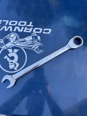 Soxrm24a Snap-on Tools 24mm Metric Non-reversing Ratcheting Combo Wrench Used