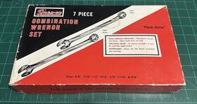 Spp-83-a Snap-on 1983 Vintage Oex 7-piece Wrench Set Sae 3/8 Inch -3/4