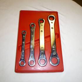 Spp126a Snap-on Tool Ratcheting Box End Sae Wrench Set 7/16 Inch -3/4