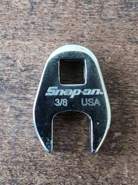 Tmco12 Snap On 3/8 Inch Standard Crowfoot Wrench 1/4 Drive