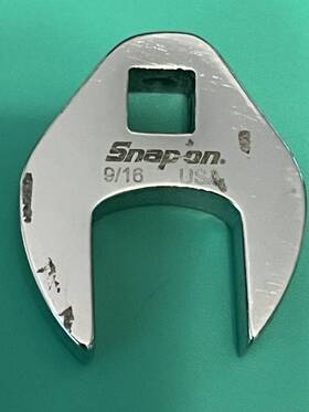 Tmco18 Snap-on Tools Sae 9/16 Inch Open End Crowfoot Wrench 1/4 Drive Made In Usa