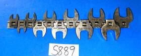 211gfco Snap-on Tools 11 Pc 3/8 Dr Sae. Open-end Crowfoot Wrench Set Industrial Finish