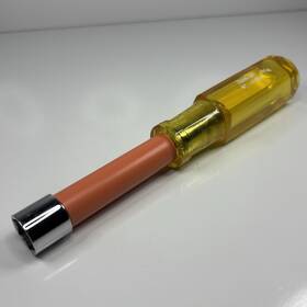 Nd118 Snap On Tools Mint 9/16 Hard Yellow Clear Handled 6pt Nut Driver Usa Vtg