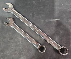 Oexmi60b Snap-on Tools 16mm And Oexmi4b 14mm Metric Flank Drive Combo Wrench Set Oexmi60b Snap-on Tools 16mm And Oexmi4b 14mm Metric Flank Drive Combo Wrench Set