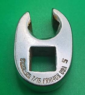 Rh140s Snap On Tools 7/16 Dr 6pt Sae 3/8 Flank Flare Nut Crowfoot Wrench Usa