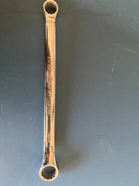 Xb2226 Snap On Tools Boxocket 11/16 Inch 13/16 12 Point 10 Offset Double Box End Wrench