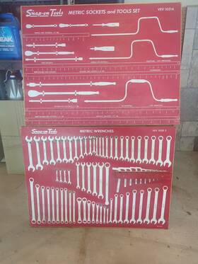 Vev1021a Snap-on Metric Socket And Wrench Tool Set Vev900b