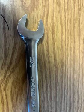 Vo428b Snap-on - Double Open End Wrench 3/4 &7/8 Item # 3c