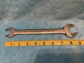 Vom1821b Snap-on Rare Retired Double Open End Metric Wrench 18mm 21mm Usa