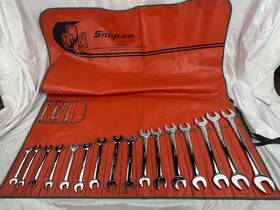 Vom67-vom3032 Snap-on Rare Nice Vom Series Metric Open-end Wrench Set 20pc 6mm-32mm Usa Made