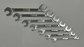 Vs-809 Snap-on Vintage Angle Head 4-way Open End Wrench Set 7 Pc 3/8 - 3/4 Usa
