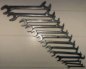 Vs11b-48b Snap-on Tools Usa 13 Pc. Sae 4-way Angle Head Open-end Wrench Set 11/32 Inch 1 1/2