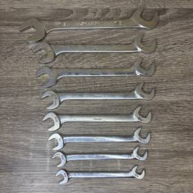 Vs12b Snap-on Vs28b Sae 4 Way Angle Open End 8pc Wrench Set 3/8 Inch - 7/8 Vs12 To Vs24 And