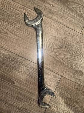 Vs52b Snap-on Tools Usa New 1-5/8 Inch Sae 4-way Open End Angle Head Chrome Wrench