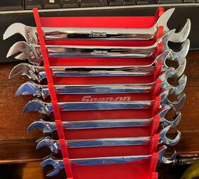 Vs807 Snap-on Vs26 Tools -8 Piece Sae 4 Way Angle Head Wrench Set Underline Nice
