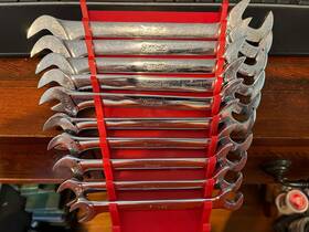 Vs807 Snap-on Vs26 Vs28 Vs30 Tools Vs Series -10 Piece Sae 4 Way Angle Head Wrench Set Underline