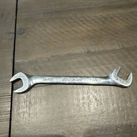 Vsi9b Snap-on Usa 9/16 Inch Sae 4-way Open End Angle Head Chrome Wrench Used