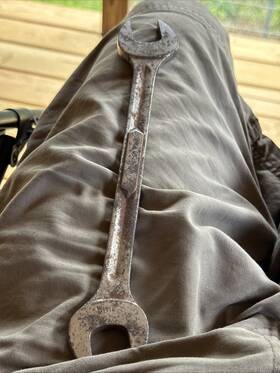 Vsm2123 Snap-on Vintage Open-end Combination Wrench 21mm And 23mm Flank Drive