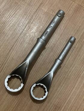 X400a-x420a Snap-on 1-1/4 Inch And 1-5/16 Offset Box Tubular Wrench 2pc Set X400a X420a Usa