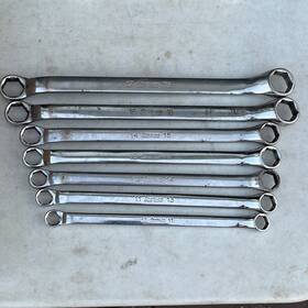Xbm1719s Snap-on 6 Point Metric 10 Offset Box Wrench Set 7 Pcs Usa Xbm Series