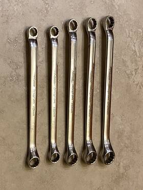 Xbm1922a Snap-on 5 Pc 12-point Metric Flank Drive 10 Offset Box Wrench Set Xbm Series