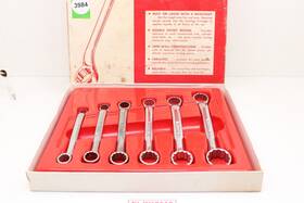 Xs-606 Snap-on 5/16 Inch -3/4 6 Piece Double Box End Offset Wrench Set Usa