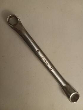 Xsm89s Snap-on 8mm X 9mm 6-point 10 Offset Short Chrome Double Box Wrench Usa