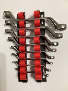 Xsom608 Snap-on Metric 60 Deep Offset Short Handle 12pt 8pc Box Wrench Set