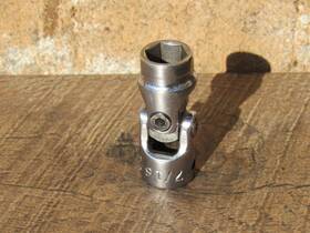 Xu146 Snap-on Mac 7/16 Inch 3/8 Drive 6 Point Sae Swivel Flex Unversal Socket Xu 146