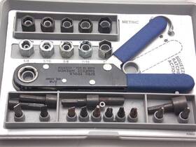 3726161 Spec Tools 2851 Ratchet Action Squeeze Wrench In Case Made Usa Lightly Used