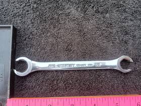 85-689 Stanley Double End Flare Nut Line Wrench 1/2 Inch X 9/16 Made In Usa Full Chrome