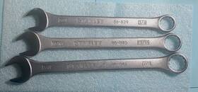 86-8339.86-840 Stanley 3 Combination Wrenches 86 Series 3/4 Inch 13/16 And 7/8 New