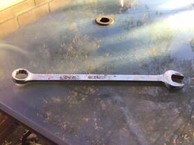 87-060 Stanley Vintage Usa 1-1/8 Inch 12pt Box / Open End Combination Wrench