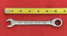 89-927 Stanley Vintage Tools Sae 1/2 Inch Combination Ratcheting Wrench 12pt