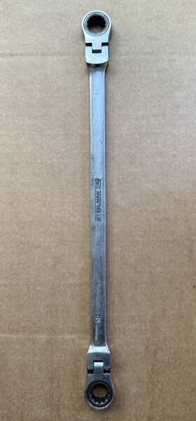 96747-02 Steelman Pro 14mm X 12mm Flex Head Double Box End Ratcheting Wrench