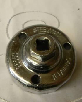 96663 Steelman Industries Inc. 3/8 Inch Drive 64mm 14 Flute Oil Filter Wrench #96663