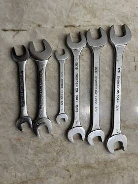 3012-3024 Thorsen 4 - Vintage Open End Combination Wrenches Plus 2 Ace