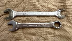 3018-2018 Thorsen 2 Vintage 1960s Usa 5/8 Inch X 9-1/6 Open End Combination Wrench 3018 2018