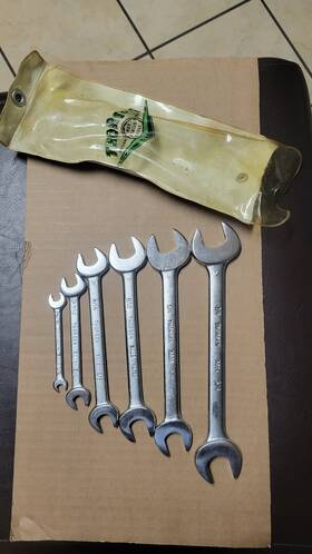 Thorsen 3024/3020/3019/3016/3012/3008 Vintage 6 Piece Open End Wrench Set 1/4 Inch To 7/8 Made In The Usa