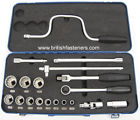 Tks881 King Dick Abingdon Square Drive Whitworth Socket Set Bsw British