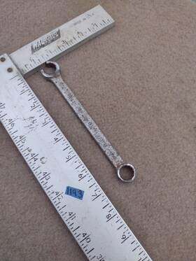 23318 Utica Vintage Usa 9/16 Inch Flare Nut Line Wrench Combination Loc Rite Sae