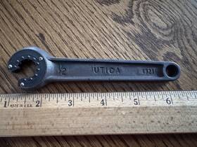 43216 Utica Vtg. 1/2 Tool Forged Steel Cam-loc Flare Wrench Usa