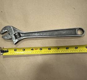 9010 Utica Usa 90-10 10 In Adjustable Crescent Wrench Inch Vintage Tools