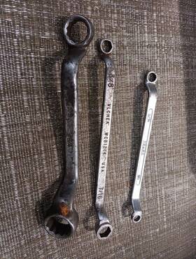 9729 Vlchek - Sears Armstrong Lot Of 3 Vtg Offset Box End Wrench